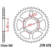 Front & Rear Sprocket Kit for KAWASAKI ZX-6R-ZX636 C1,C6F,D6F-Ninja 05-06