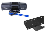 Viper V2 UTV Winch Kit 4500 lb Standard Spool With 40 Feet Black Synthetic Rope With Mount For Kawasaki Mule 600 610 2005-2016