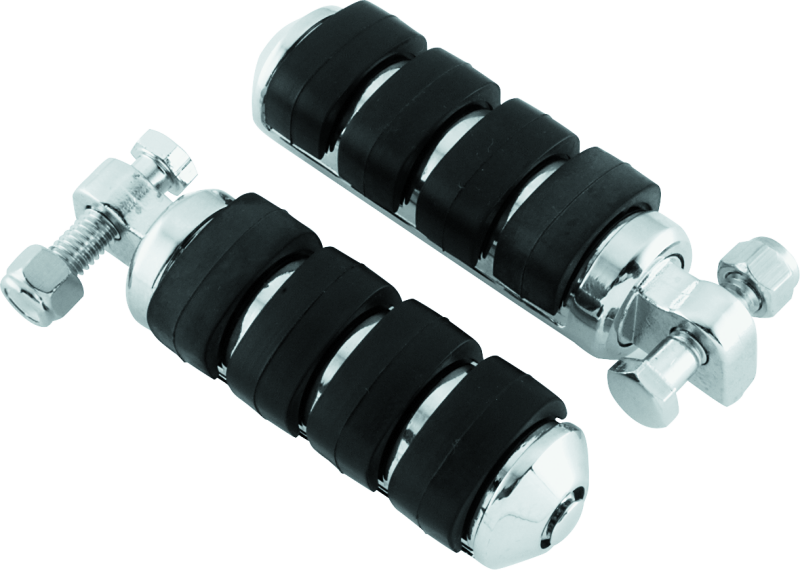Kuryakyn Chrome ISO Peg Small With Male Adapter (Pair) 8000