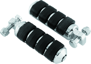 Kuryakyn Chrome ISO Peg Small With Male Adapter (Pair) 8000