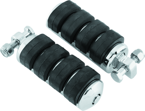 Kuryakyn Chrome ISO Peg Large With Male Adapter (Pair) 8002