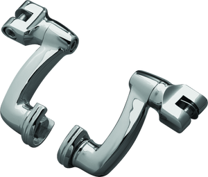 Kuryakyn Chrome Longhorn Offset Peg Mounts (Pair) 8016