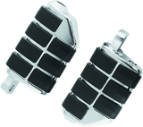Kuryakyn Chrome Dually ISO Peg With Male-Mount Adapter (Pair) 8028