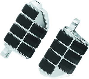 Kuryakyn Chrome Dually ISO Peg With Male-Mount Adapter (Pair) 8028