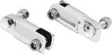 Kuryakyn Chrome 2-1/4in Stirrup Heel Rest Extenders 8041