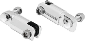 Kuryakyn Chrome 2-1/4in Stirrup Heel Rest Extenders 8041