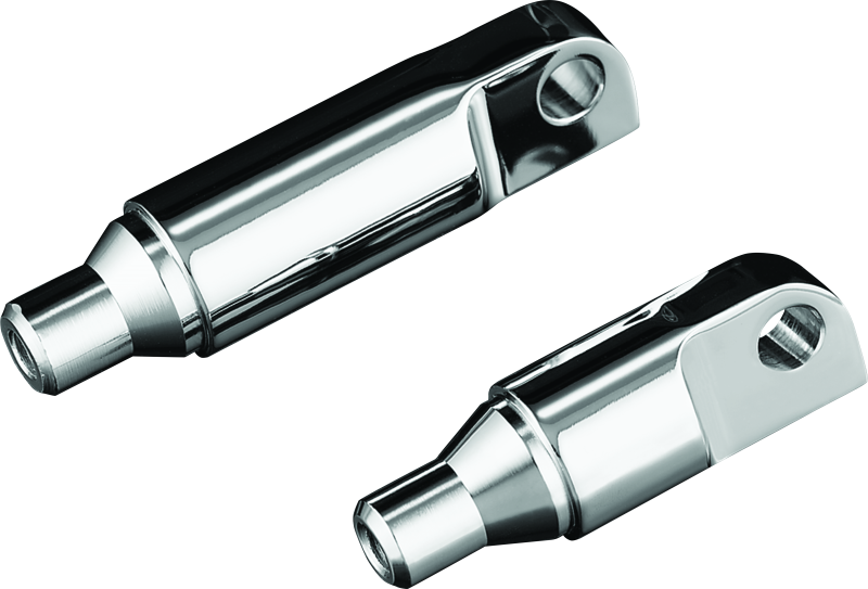 Kuryakyn Chrome Male-Mount 2-1/2in Footpeg Extension (Pair) 8064