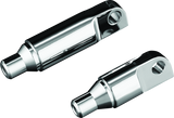 Kuryakyn Chrome Male-Mount 2-1/2in Footpeg Extension (Pair) 8064