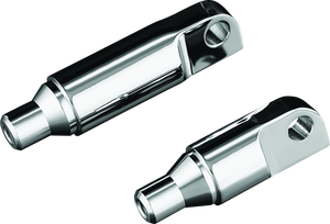 Kuryakyn Chrome Male-Mount 2-1/2in Footpeg Extension (Pair) 8064