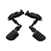 Kuryakyn Gloss Black Ergo Cruise Mounts Trident Dually ISO Pegs Honda Goldwing