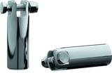 Kuryakyn Chrome 3 1/2in Extended Peg Mount With 3/8in-16 Mount Bolts 8087
