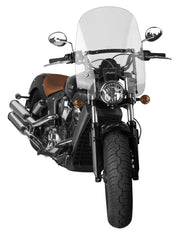 National Cycle Clear Spartan Quick Release Windshield With Mount Kit, Straight Forks