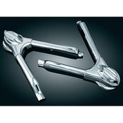 KURYAKYN CHROME SWINGARM COVERS FOR 2008-2017 HARLEY DAVIDSON SOFTAILS SET 7815