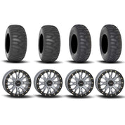 System 3 SB-4 Beadlock Cement Grey 15" Wheels And SS360 Sand/Snow Tires [32x10-15] ,[32x12-15]