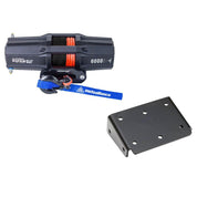 Viper V2 ATV Winch Kit 4500 lb Standard Spool With 40 Feet Black Synthetic Rope With Mount For Suzuki King Quad Models 2007-2010