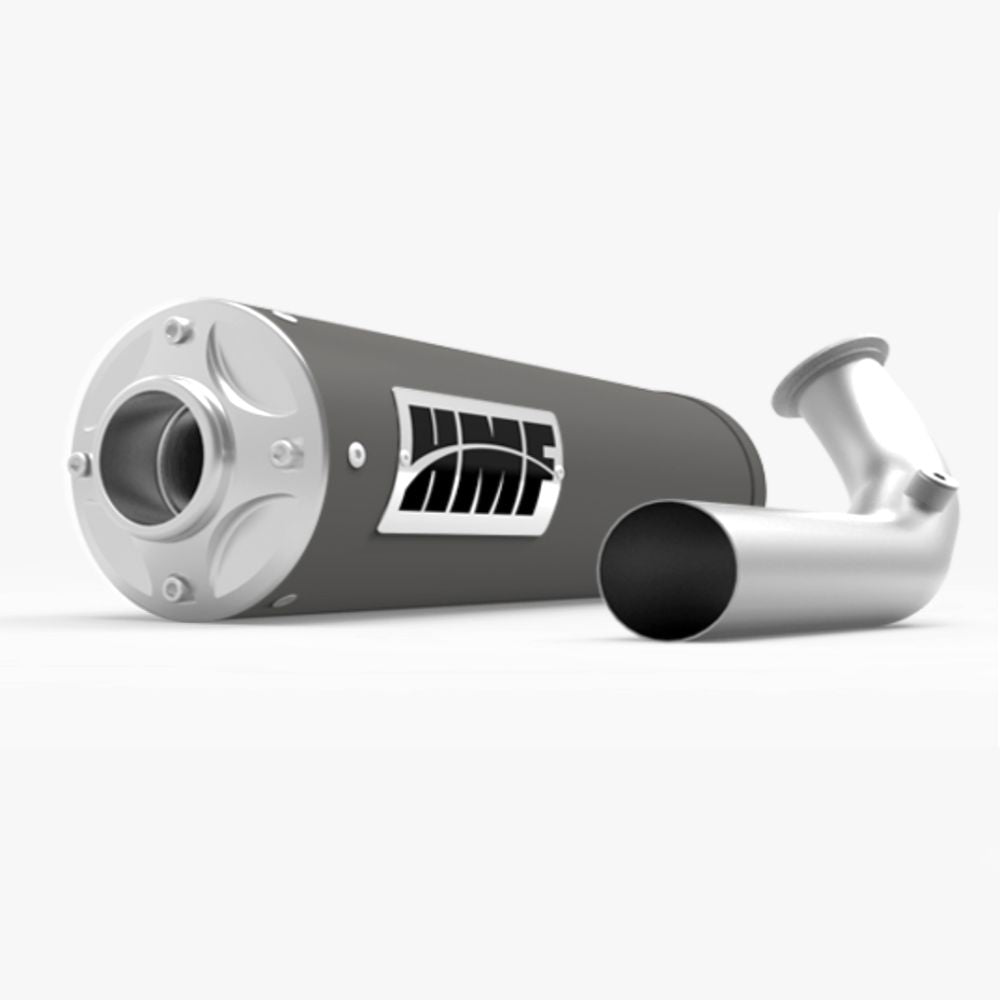 HMF Muffler Can-Am Maverick X3 17-25 Gun Metal Titan-SS Big Core Full System Exhaust Billet End Cap