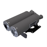 HMF Muffler Can-Am Maverick R 24 Gun Metal Titan-SS Big Core Dual Full System Exhaust Billet End Cap