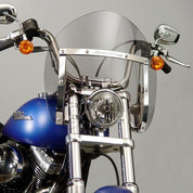 National Cycle Light Gray SwitchBlade Shorty Quick Release Windshield With Mount Kit, Straight Forks