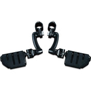 Kuryakyn Longhorn Offset Highway Pegs Trident Highway Pegs Black