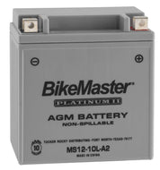 BikeMaster AGM 12V Platinum Battery For Suzuki GS650E 1981-1982 Grey