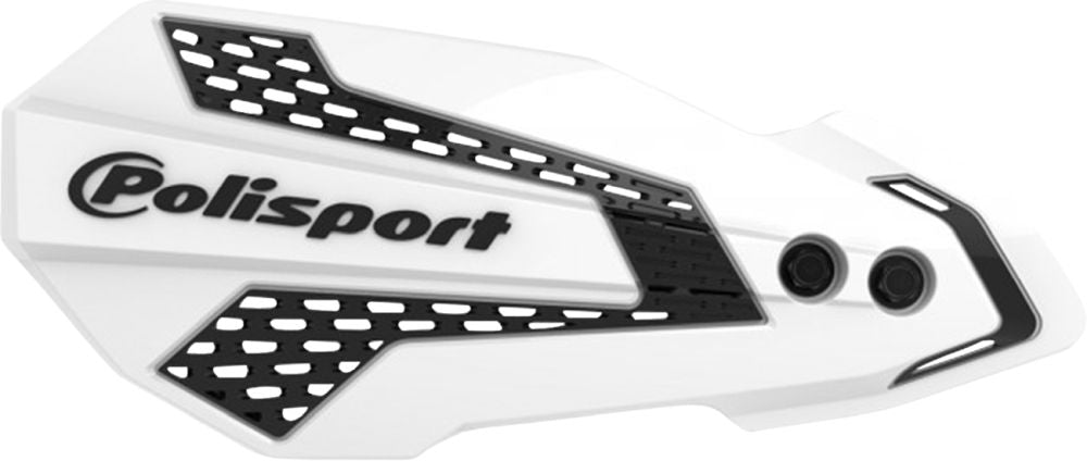 Polisport MX Flow Handguards for Multiple Makes White/black 8308200007