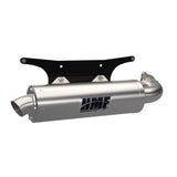 HMF Muffler Polaris RZR Turbo R 22-25 Stainless Titan-SS Slip On Exhaust Billet End Cap