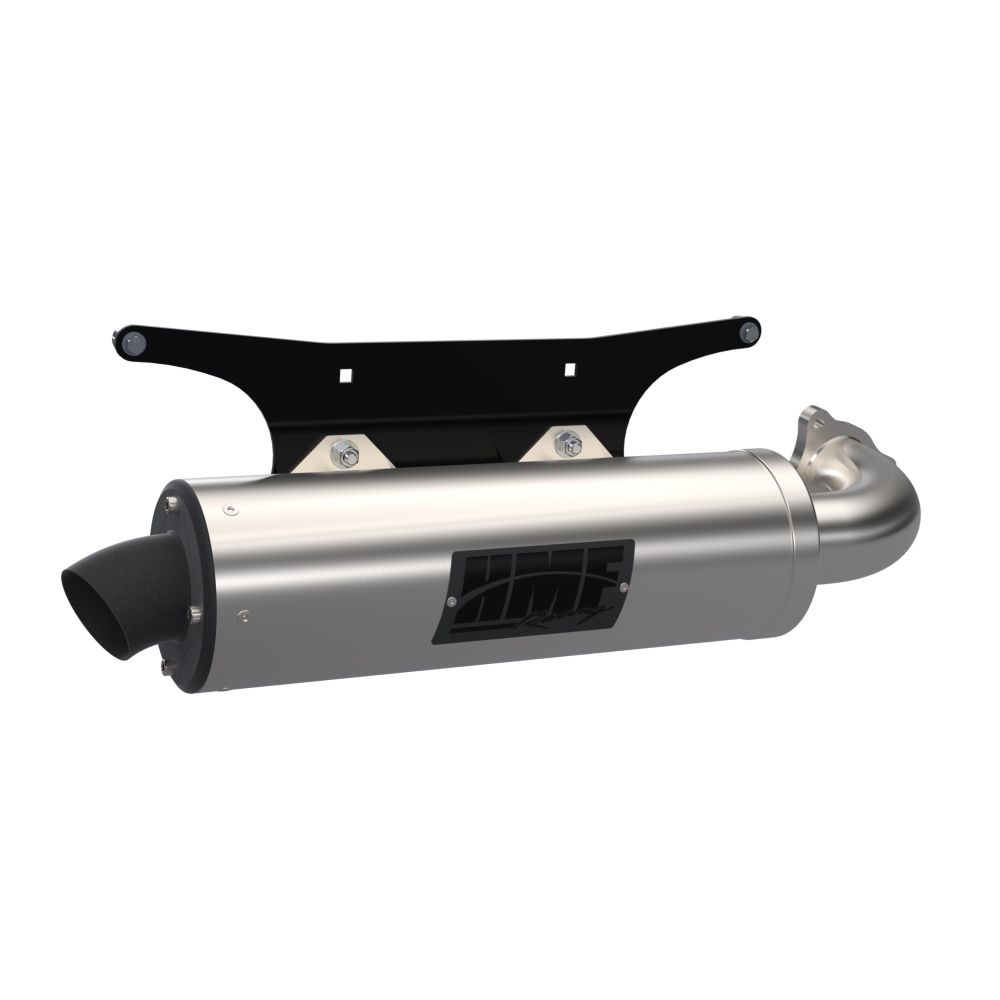 HMF Muffler Polaris RZR Turbo R 22-25 Gun Metal Titan-SS Slip On Exhaust