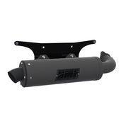 HMF Muffler Polaris RZR Turbo R 22-25 Gun Metal Titan-SS Slip On Exhaust Blackout End Cap