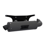HMF Muffler Polaris RZR Turbo R 22-25 Gun Metal Titan-SS Slip On Exhaust Blackout End Cap