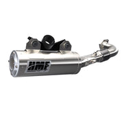HMF Muffler Polaris RZR Turbo R 22-25 Stainless Titan-SS Big Core Full System Exhaust Billet End Cap