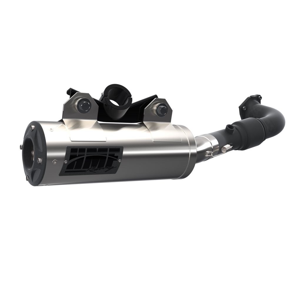 HMF Muffler Polaris RZR Turbo R 22-25 Gun Metal Titan-SS Big Core Full System Exhaust