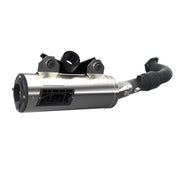 HMF Muffler Polaris RZR Turbo R 22-25 Gun Metal Titan-SS Big Core Full System Exhaust
