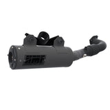 HMF Muffler Polaris RZR Turbo R 22-25 Gun Metal Titan-SS Big Core Full System Exhaust Blackout End Cap