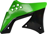 Polisport Radiator Covers for Kawasaki KX250F 2009-2012 Green/black