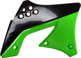 Polisport Radiator Covers for Kawasaki KX250F 2009-2012 Black/green