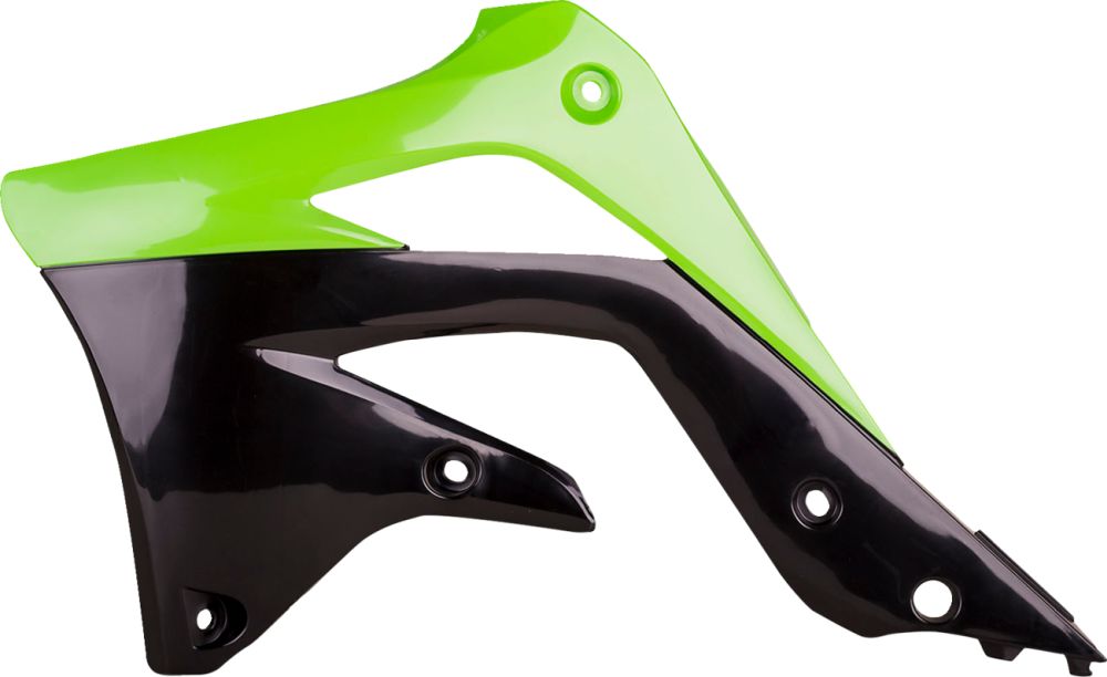 Polisport Radiator Covers for Kawasaki KX450F 2012-2015 Green/black