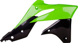 Polisport Radiator Covers for Kawasaki KX250F 2013-2016 Green/black