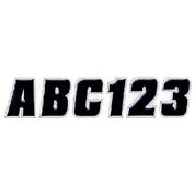 2 LETTER & NUMBER KIT BLACK /SILVER