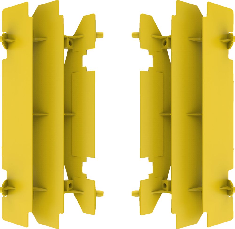 Polisport Louvers Radiator Cover for Suzuki DR-Z400/RM125/RM250 Yellow