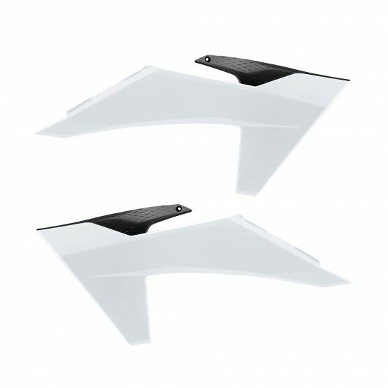 Polisport Radiator Scoops for KTM Black/white 8478000002