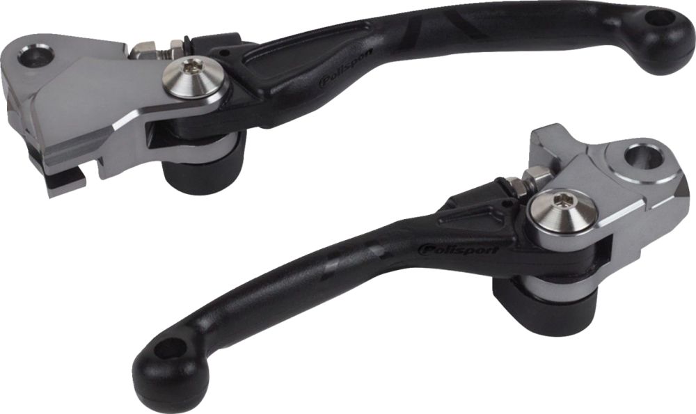 Polisport Pivot Unbreakable Lever Set for Suzuki RMZ450/RMZ250 2007-2025 Black