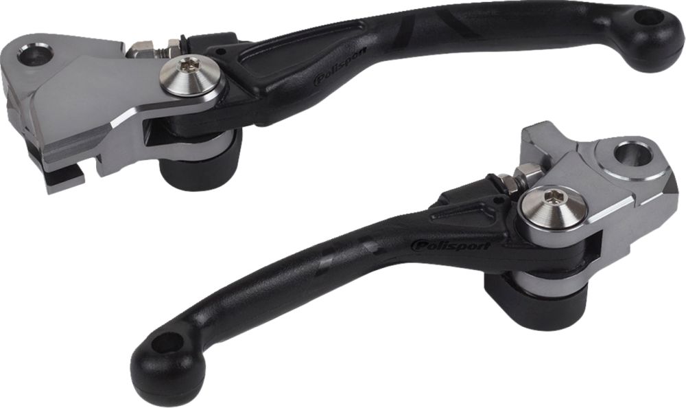 Polisport Pivot Unbreakable Lever Set for Kawasaki KX450/KX450X 2024-2026 Black