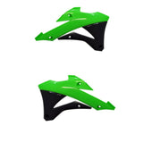 Polisport Radiator Scoops for Kawasaki KX85/KX100 2022-2026 Green 8495300001