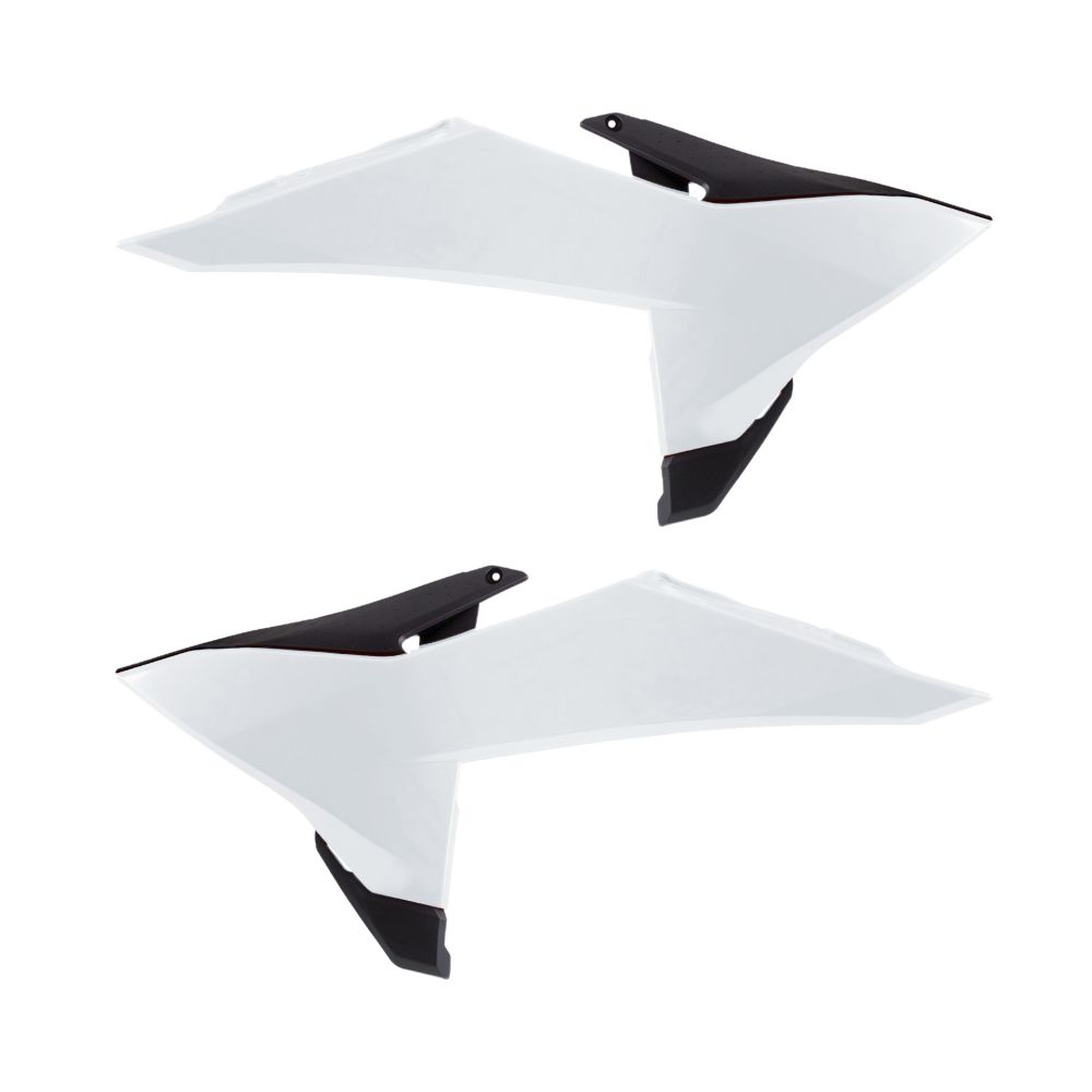 Polisport Radiator Scoops for KTM White/Black 8506100002