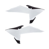 Polisport Radiator Scoops for KTM White/Black 8506100002