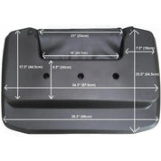 Wes 126-0020 Big Wes ATV Storage Box And Seat Black