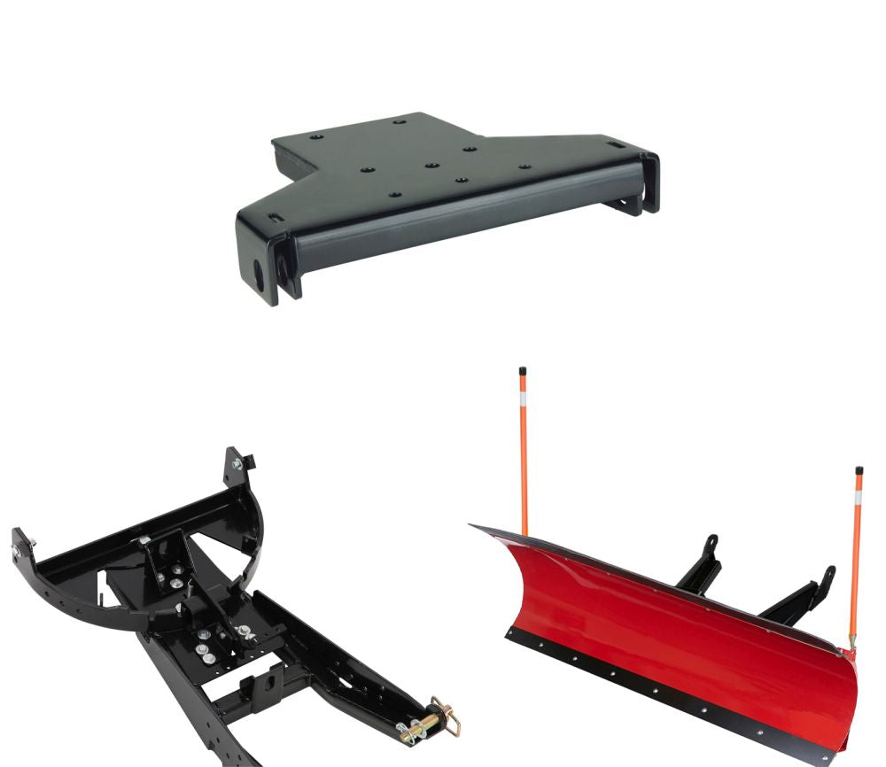 Denali Black UTV Snow Plow Kit For Polaris RZR S 800 2008-2014