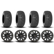 System 3 SB-3 Beadlock Matte Black 15" Wheels And SS360 Sand/Snow Tires [31x10-15]