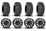System 3 SB-3 Beadlock Matte Black 15" Wheels And SS360 Sand/Snow Tires [33x10-15]