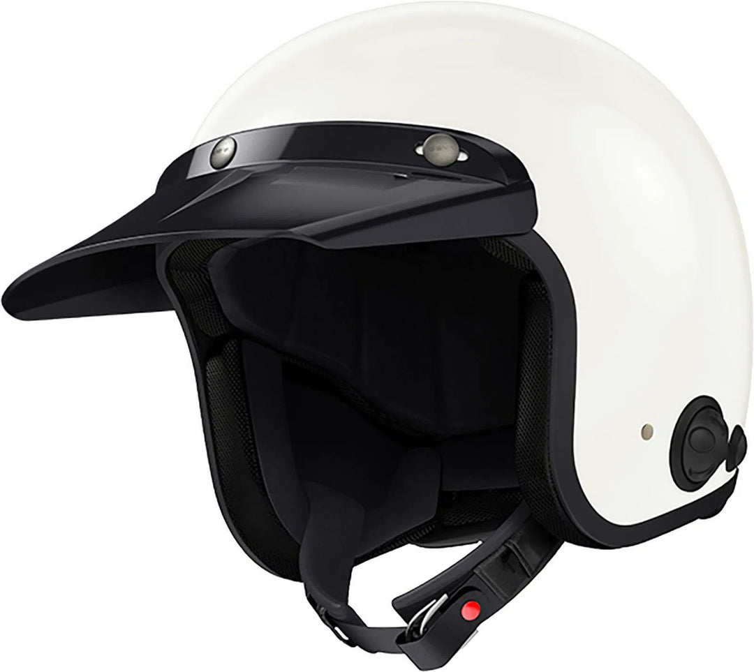 SENA Savage Open Face Helmet Glossy White LG Savage-CL-GW-L-01